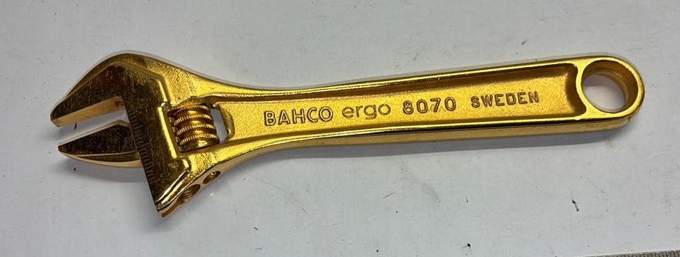 Goudkleurige bahco ( zweden moersleutel (, Ophalen of Verzenden