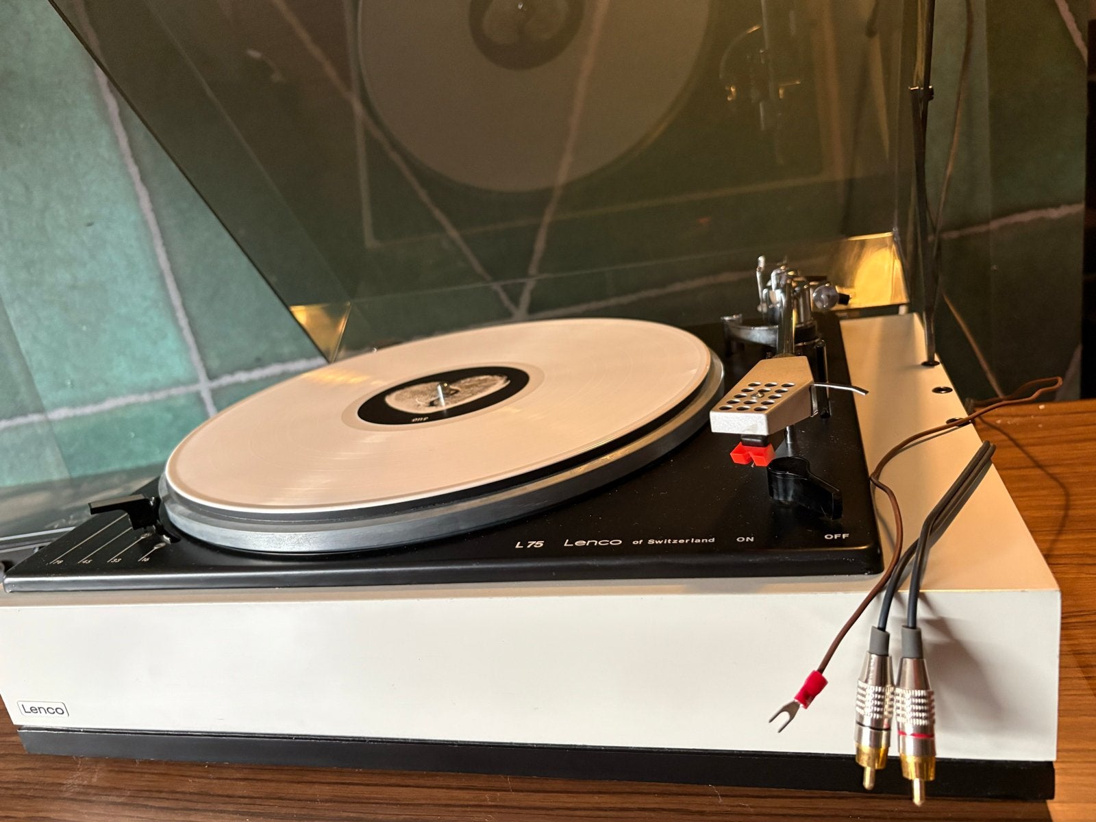 Prachtige Vintage Lenco L75  met voorversterker, Audio, Tv en Foto, Overige merken, Zwitserland, Pitch-regelaar, Ophalen of Verzenden