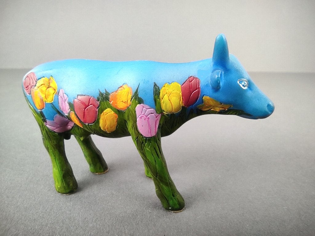 CowParade / Cow Parade Koe “Netherlands” SMALL, Ophalen of Verzenden, Beeld, Meerkleurig, Handgemaakt