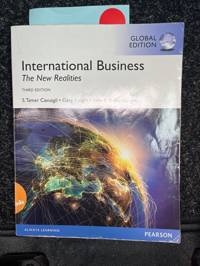 International Business: The New Realities - Derde Editie, Ophalen of Verzenden, Gamma, Zo goed als nieuw, HBO