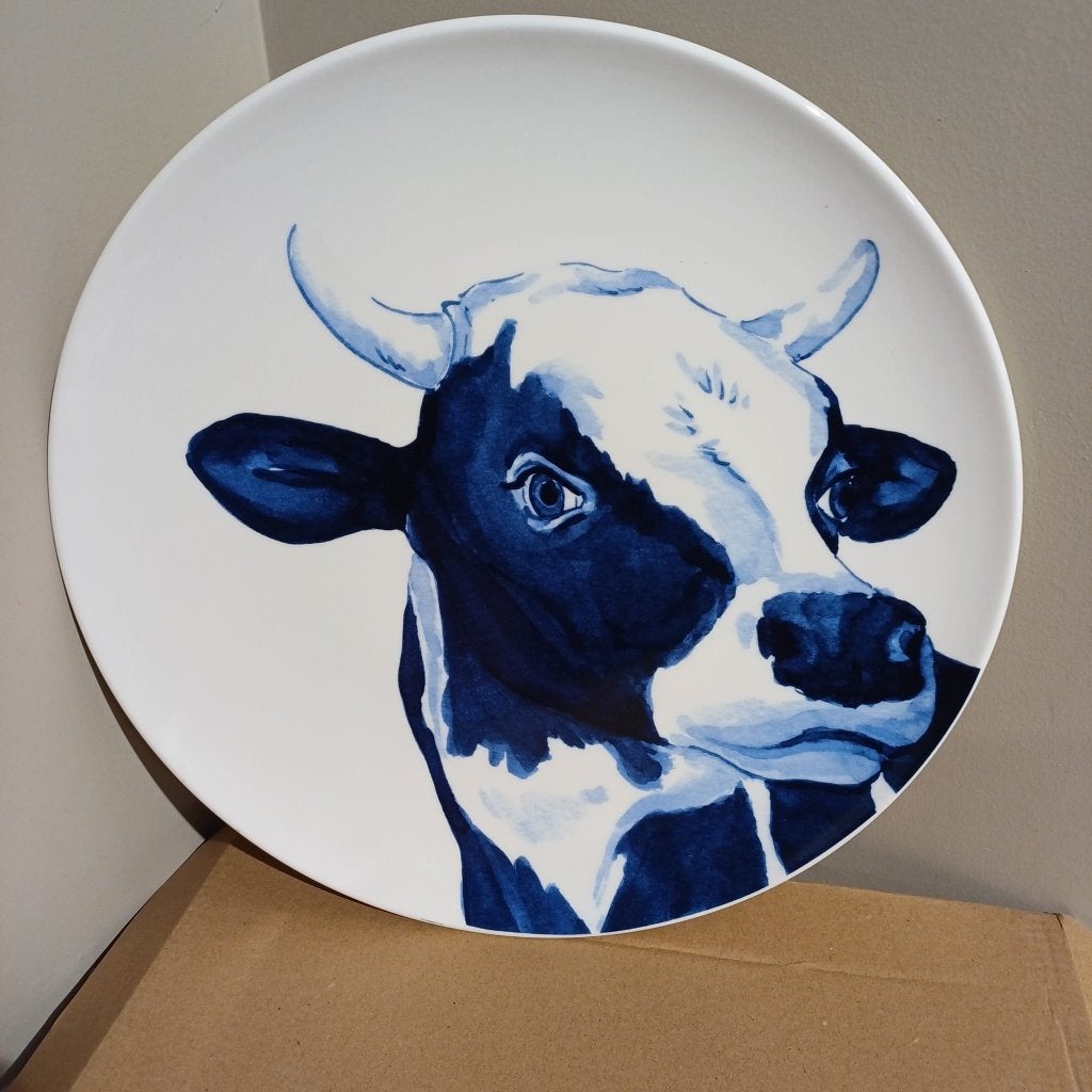 Wandbord Koe, Huis en Inrichting, Woonaccessoires | Wanddecoraties, Ophalen of Verzenden, Nieuw