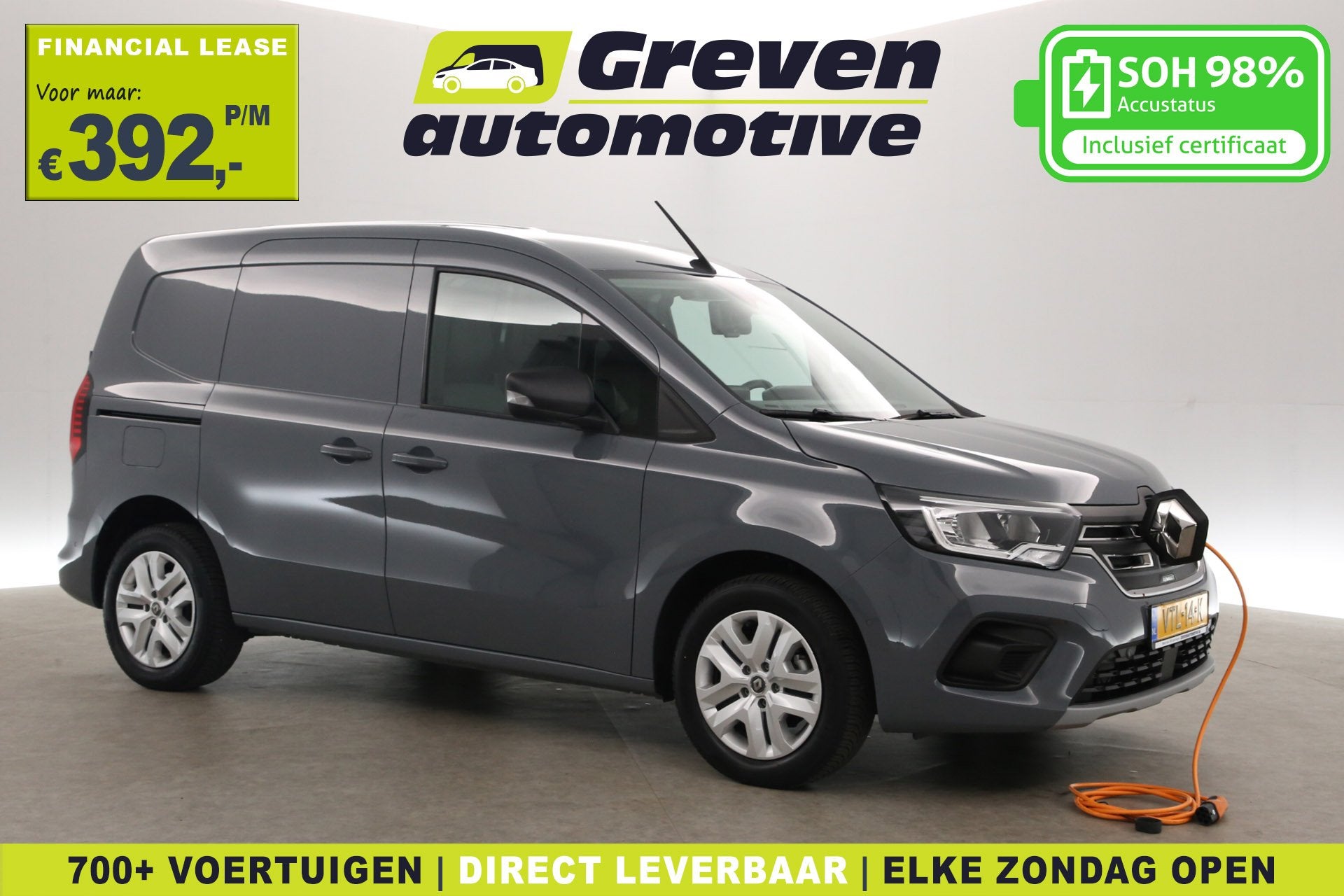 Renault Kangoo E-Tech Advance 44 kWh 123PK | Marge | Snellad, Auto's, Renault, Origineel Nederlands, 2 stoelen, 1500 kg