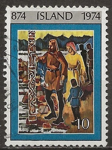 IJsland, Postzegels en Munten, Ophalen of Verzenden, IJsland, Gestempeld