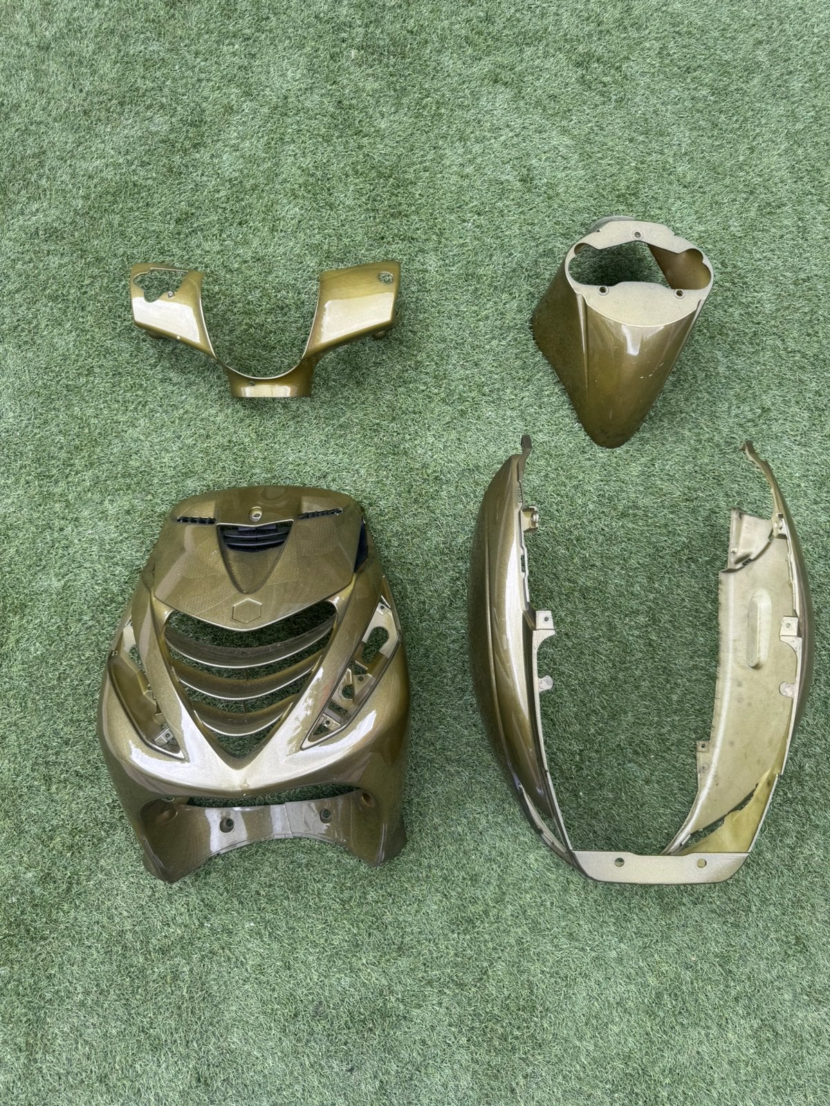 Kappenset Piaggio Zip - Python green, Fietsen en Brommers, Brommeronderdelen | Scooters, Ophalen of Verzenden, Zo goed als nieuw