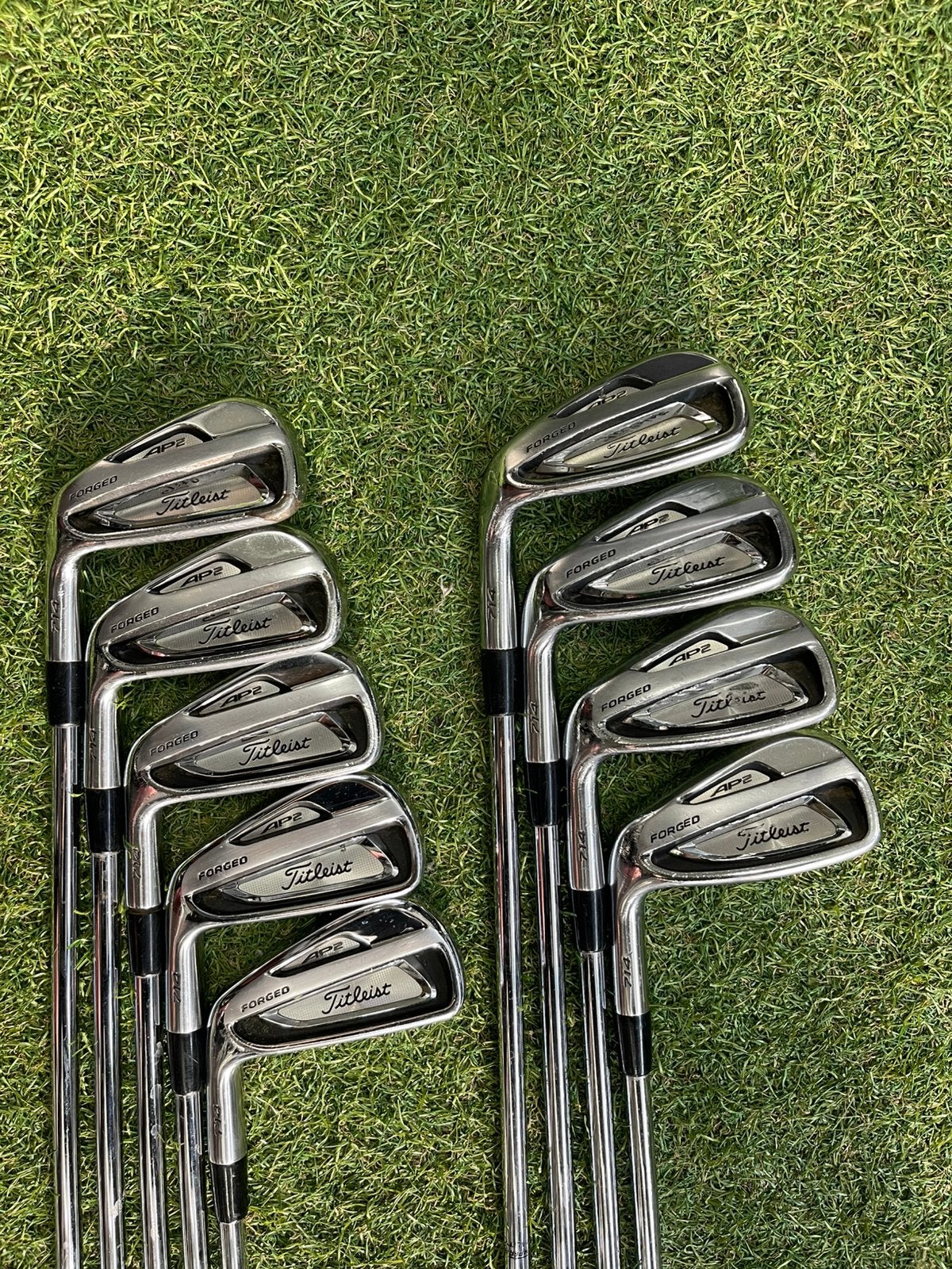 Titleist AP2 714 ijzerset 3 t/m pw, gw (regular)linkshandig, Overige merken, Set, Gebruikt, -