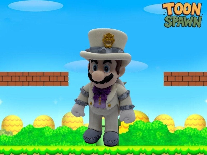 Wedding Mario – 21,5 cm – Super Mario Figuur, Ophalen of Verzenden, Nieuw, Overige typen