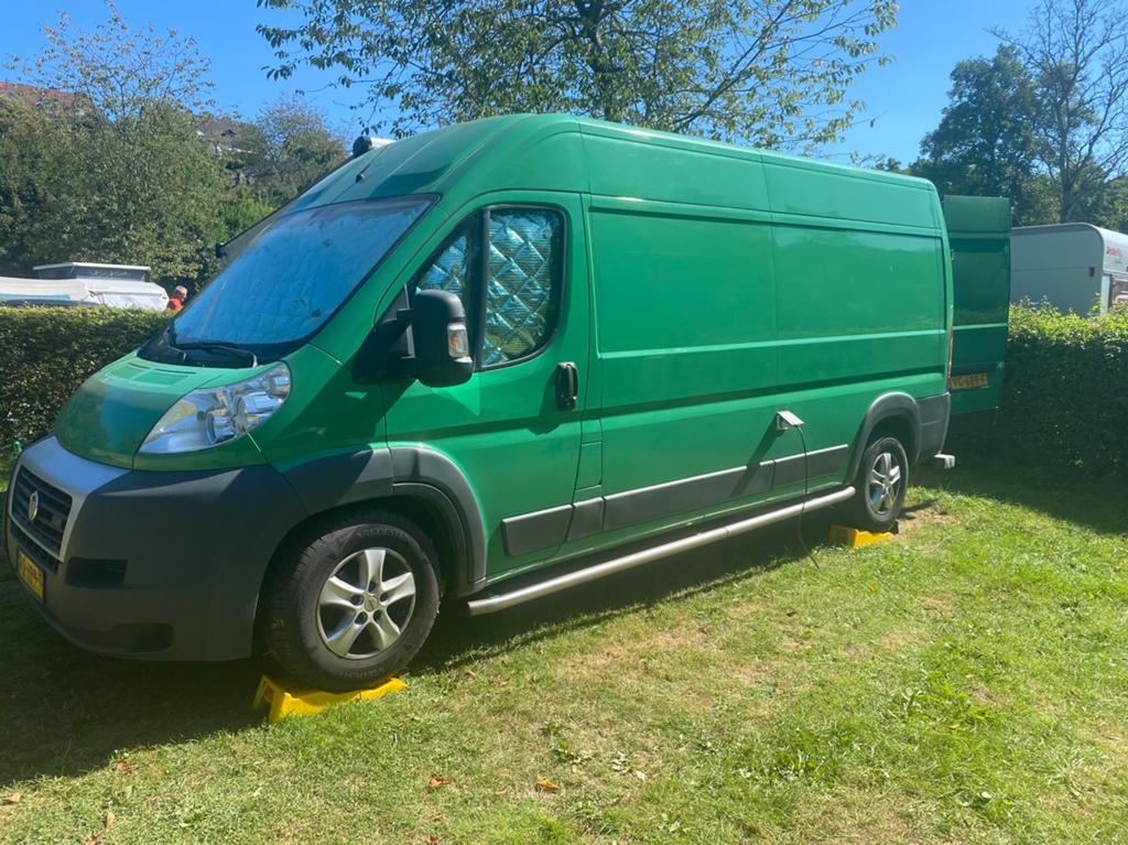 Fiat Ducato GB 3.5T Heavy 3.0 MJ 180pk L4h3 403XL 2013, Auto's, Voorwielaandrijving, Cruise Control, Stof, Zwart