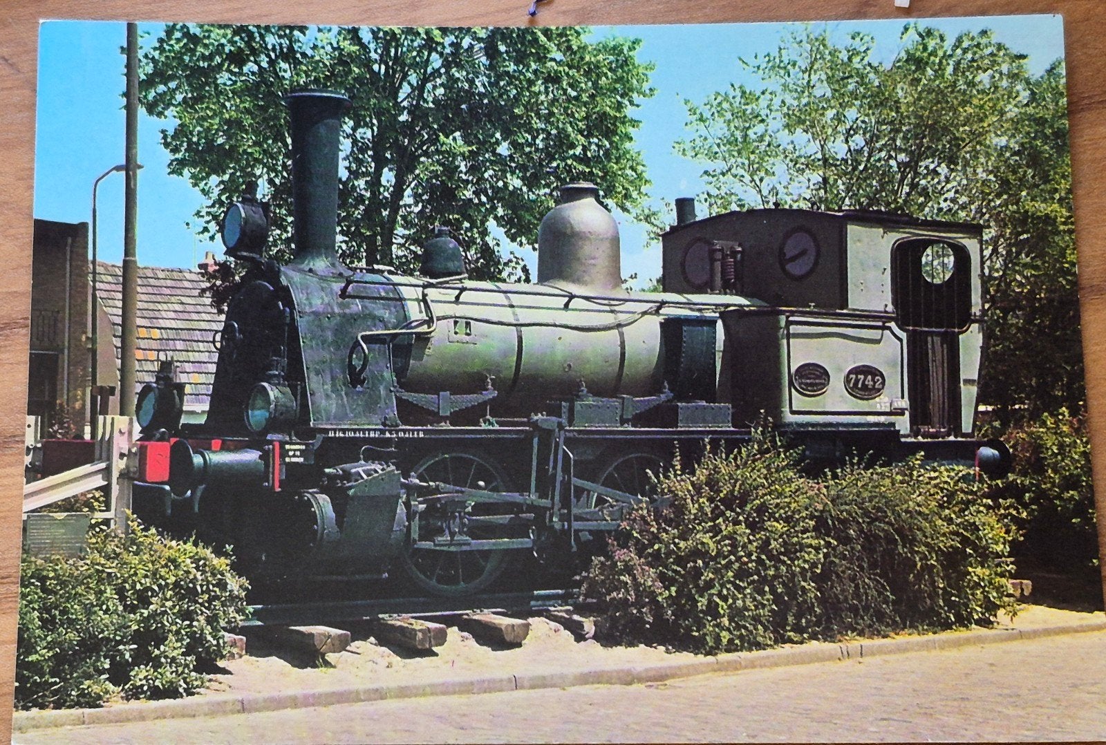 Oude stoomlocomotief - Bergen NH - Ansichtkaart, Ophalen, 1960 tot 1980, Ongelopen, Noord-Holland