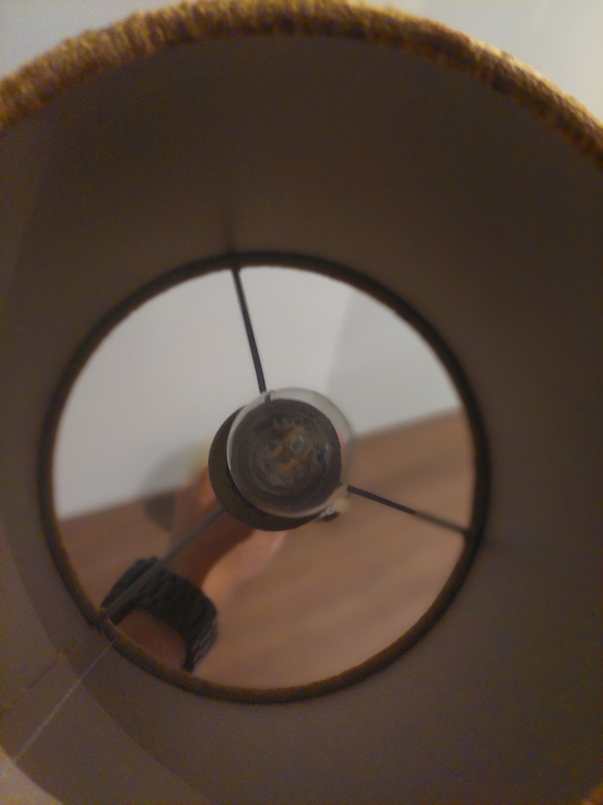Vintage staande lamp met stoffen kap, Ophalen, Gebruikt, 100 tot 150 cm, Vintage
