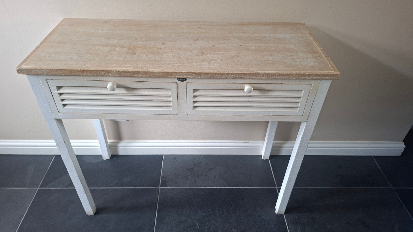 Riverdale sidetable met 2 lades, Ophalen, Gebruikt, 100 tot 150 cm, 25 tot 50 cm