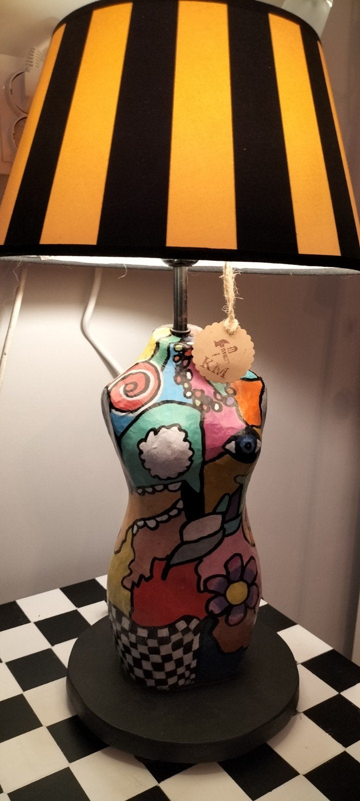 Te koop One of a kind: Zelfgemaakte Pop-art Torso Lamp, Overige typen, Nieuw, Inclusief lichtbron, Design