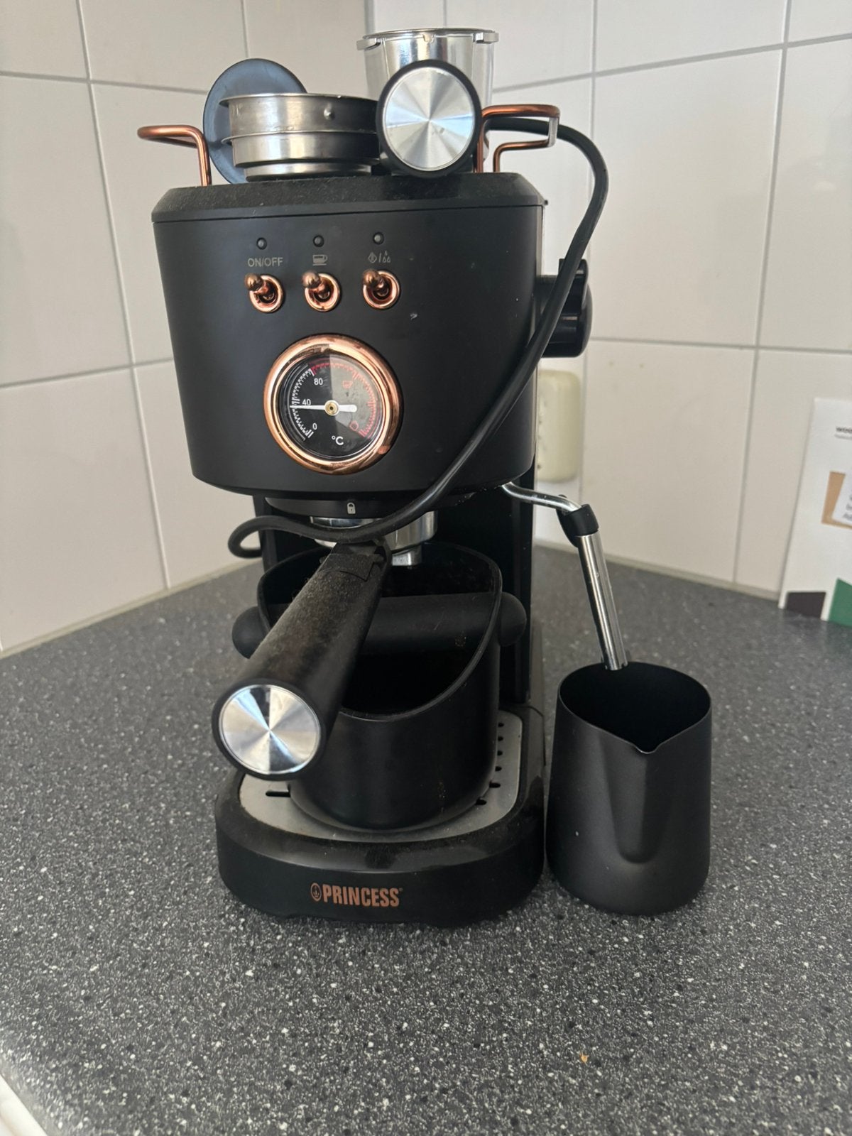 Koffiezetapparaat merk princess, 10 kopjes of meer, Ophalen, Zo goed als nieuw, Koffiemachine