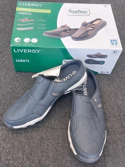 LIVERGY Instappers, Footflexx-zool maat 41, Kleding | Heren, Schoenen, Loafers, Blauw, Nieuw, Ophalen of Verzenden