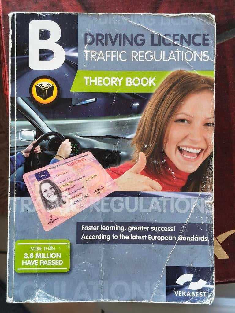 Driving Theory book in English Rijbewijs B Theorieboek -, Boeken, Studieboeken en Cursussen, Ophalen of Verzenden, Gelezen, Niet van toepassing