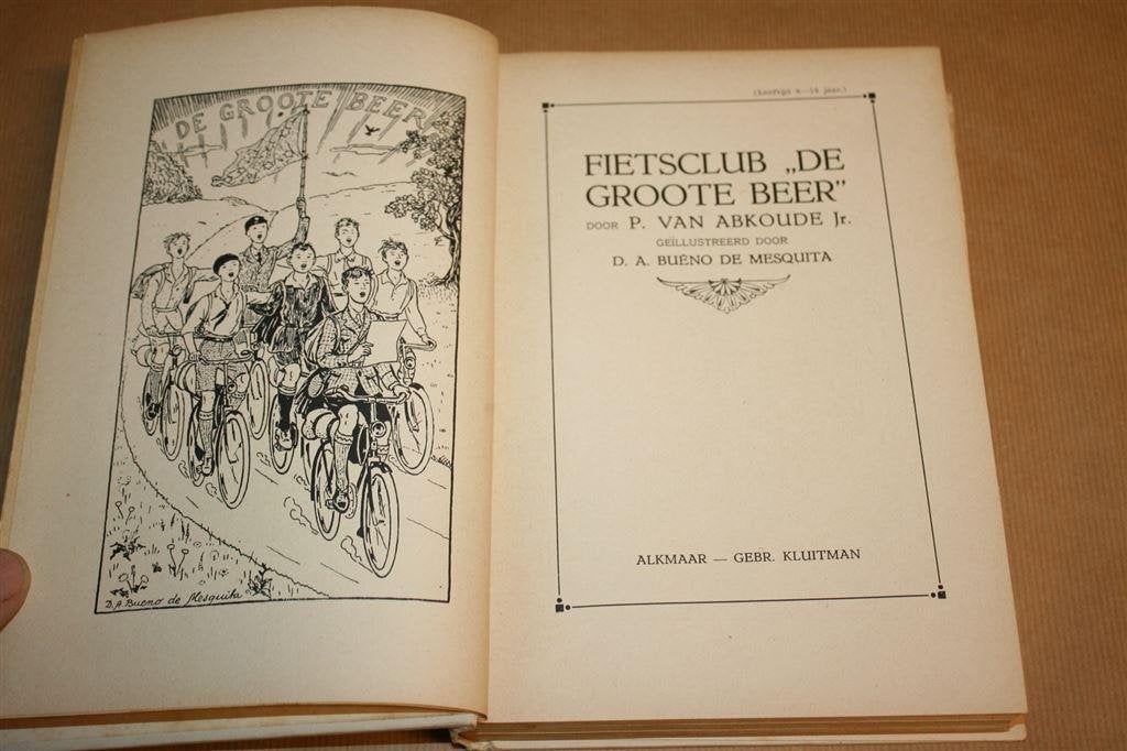 Fietsclub De Groote Beer. Abkoude. Uitg. Kluitman 1925., Boeken, Ophalen of Verzenden, Gelezen