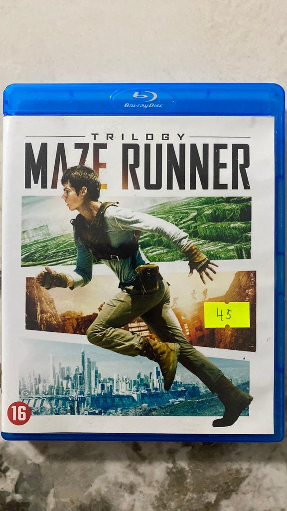 Maze runner 1 2 3 blu ray NL versie trilogy, Ophalen of Verzenden, Zo goed als nieuw, Avontuur