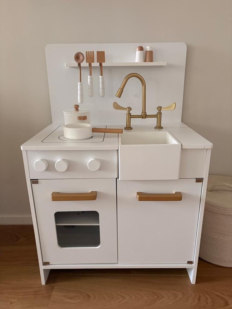 Petit Amelie Speelkeuken met accessoires - Zo goed als nieuw, Ophalen, Zo goed als nieuw, Hout, Speelkeuken