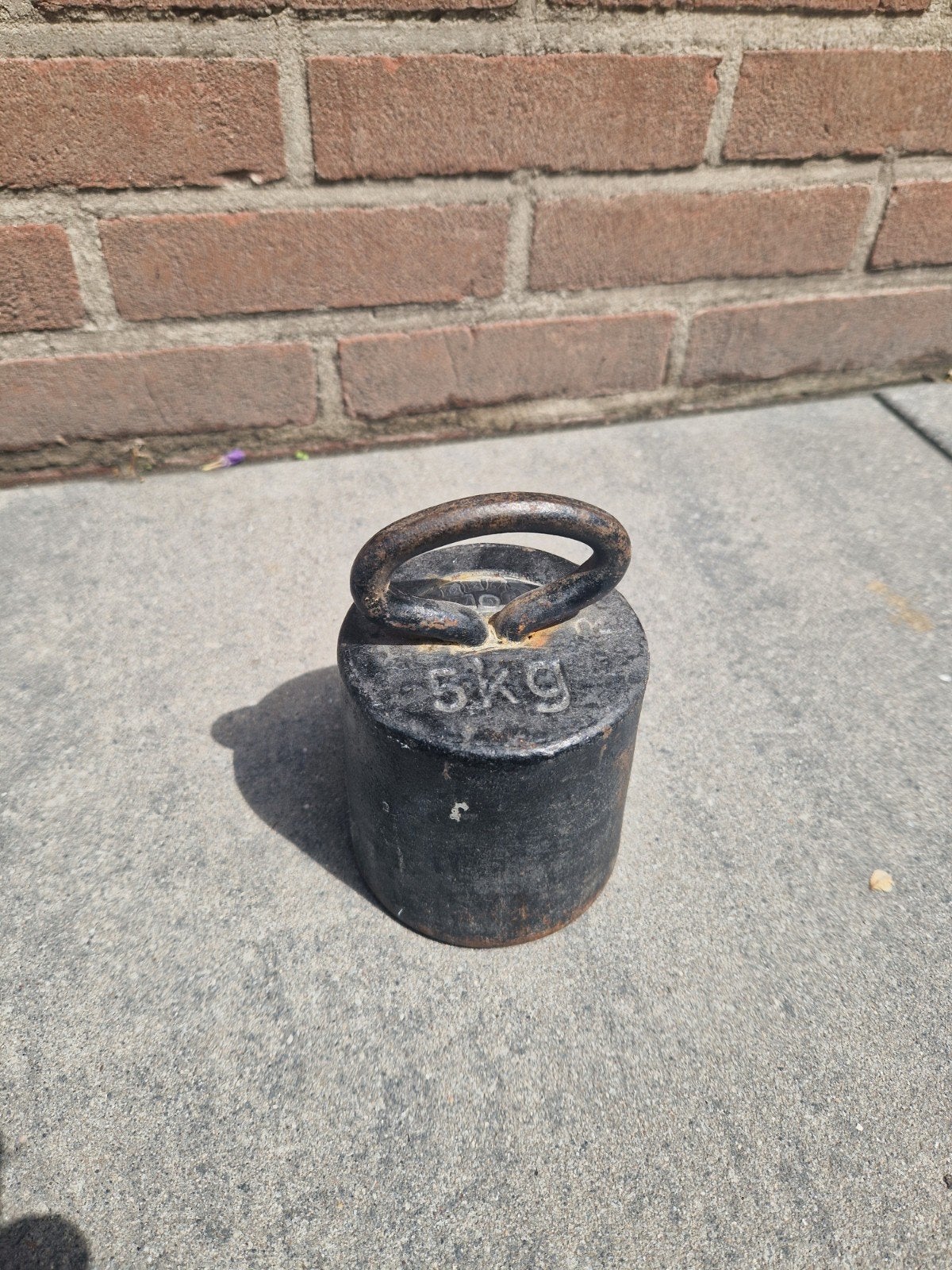 Oud gewicht 5 kg   gebruikt als Deurstop, Antiek en Kunst, Antiek | Gereedschap en Instrumenten, Ophalen