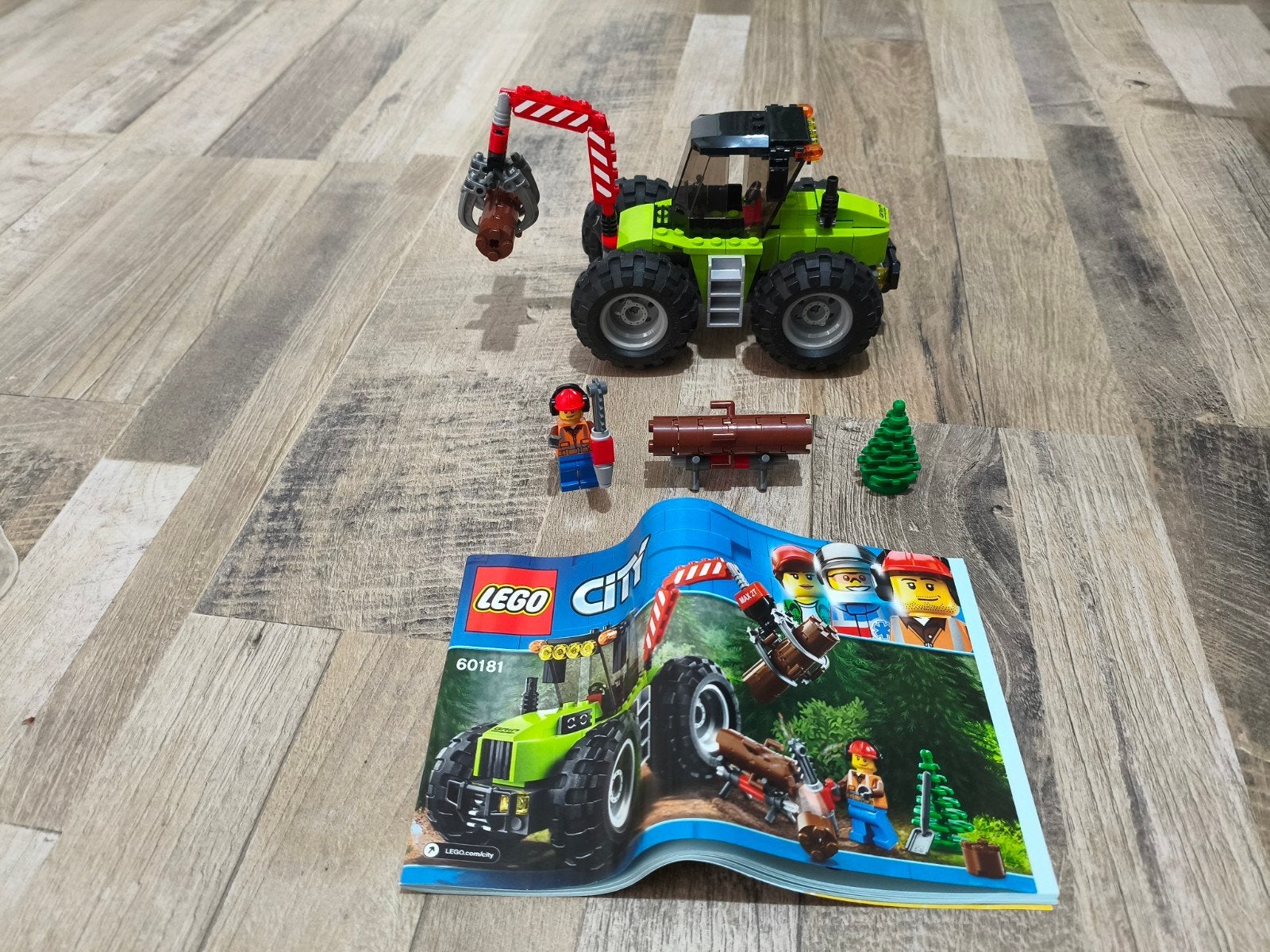 Lego City Bosbouwtractor, Compleet, City, Lego, Ophalen of Verzenden
