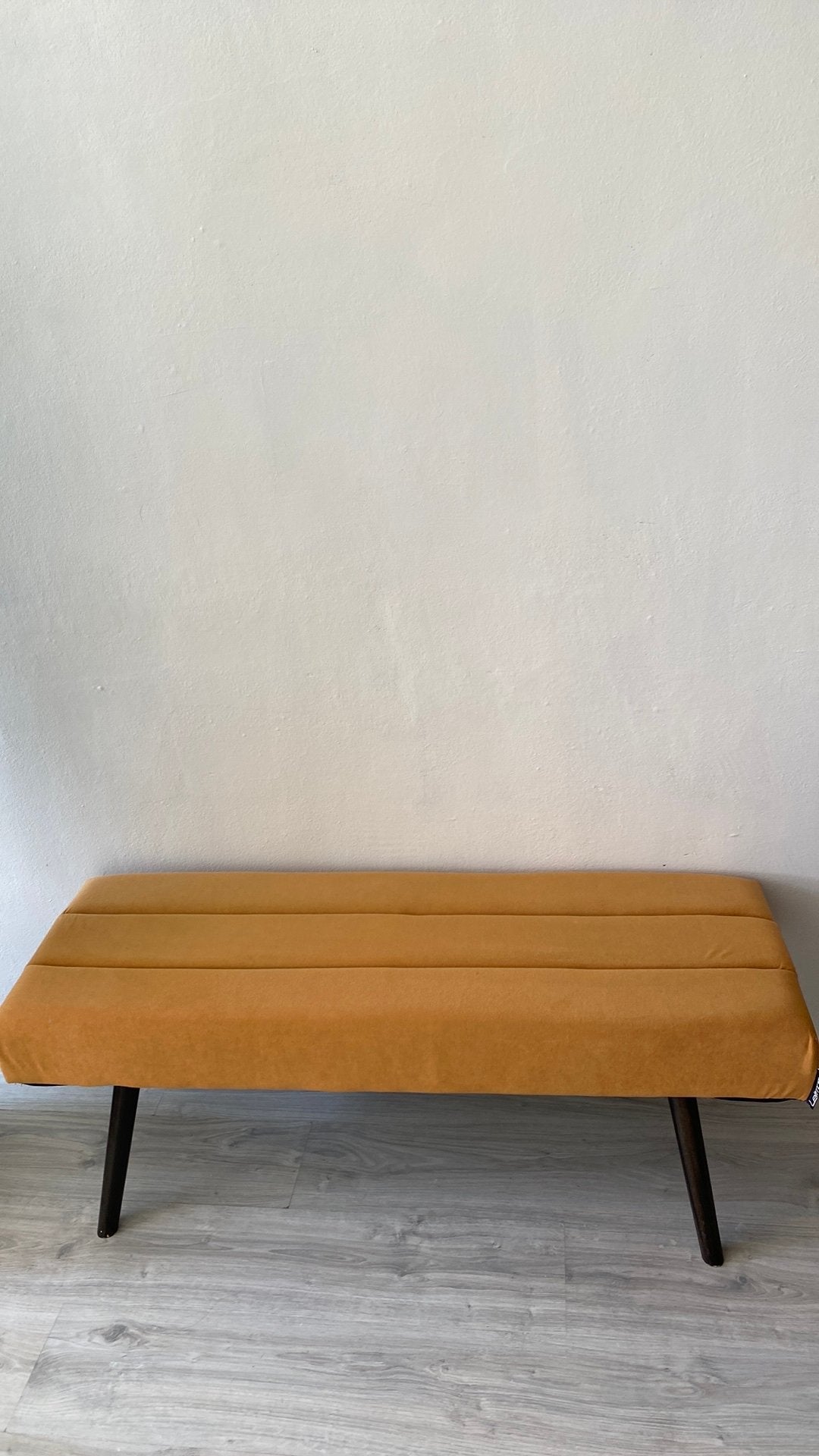 Stoffen bankje, Ophalen, Zo goed als nieuw, Rechthoekig, 125 cm of meer