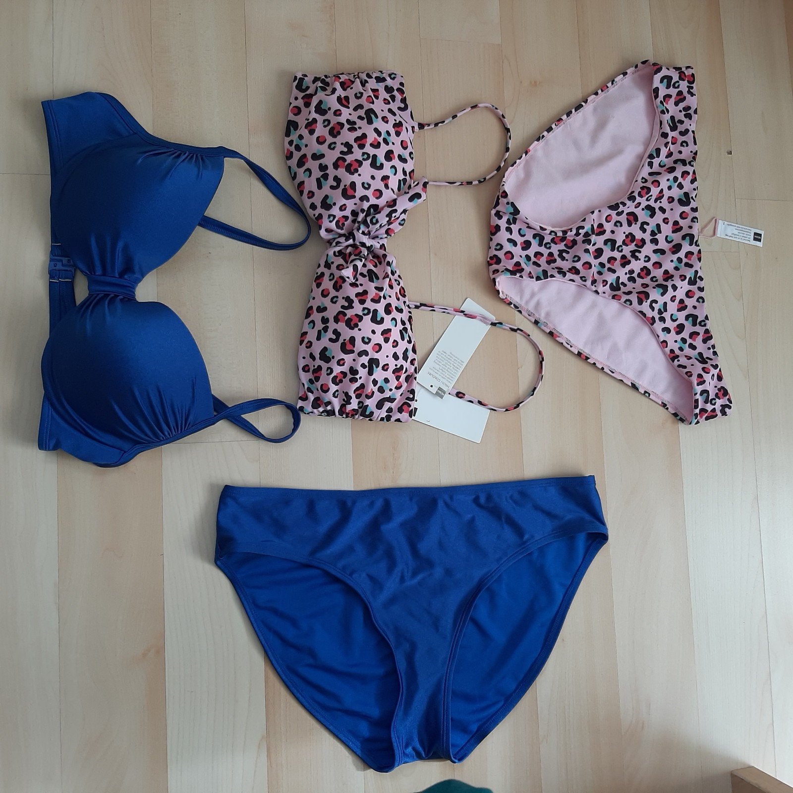 2 nieuwe bikini's.  Livera en Hema. cup b c /L /maat 42/44, Verzenden, Nieuw, Blauw, Bikini
