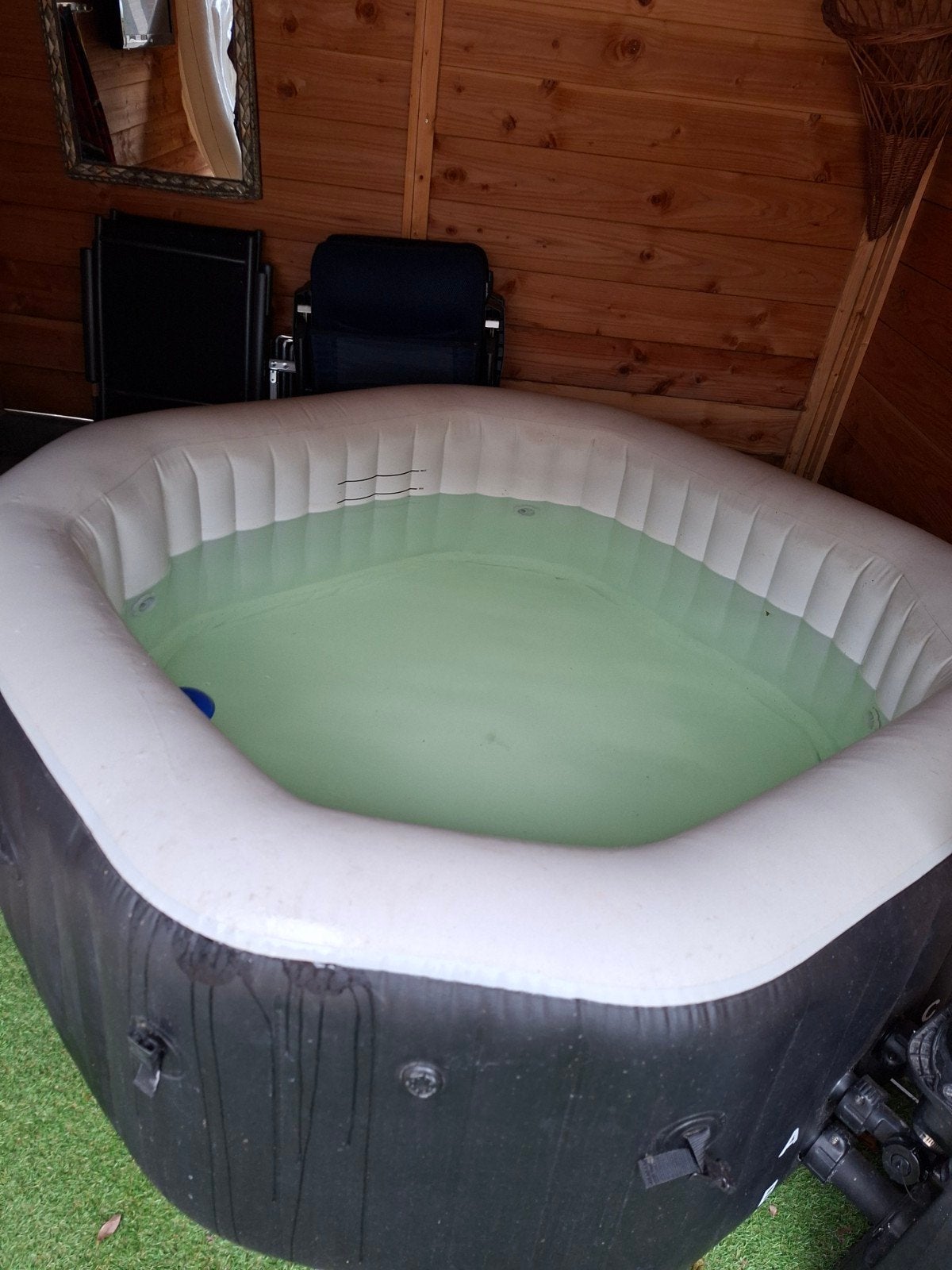 Intex Pure Spa Jacuzzi  4 personen, Ophalen of Verzenden, Gebruikt, Afdekzeil