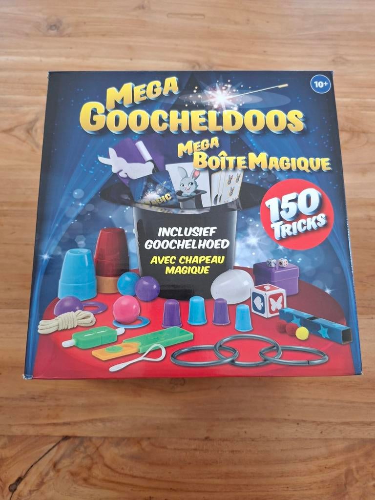 Mega Goocheldoos - 150 Trucs Inclusief Goochelhoed, Ophalen of Verzenden, Zo goed als nieuw, Jongen of Meisje