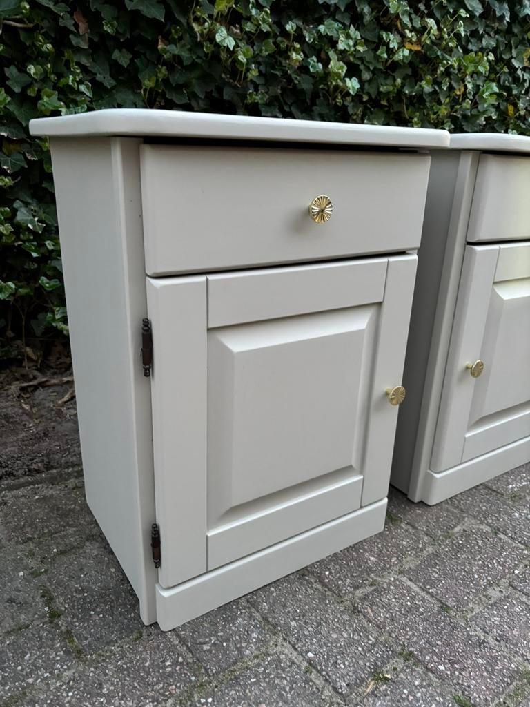 Nachtkastjes set van 2, Huis en Inrichting, Slaapkamer | Nachtkastjes, Zo goed als nieuw, 55 tot 70 cm, 45 tot 65 cm, Hout, Ophalen