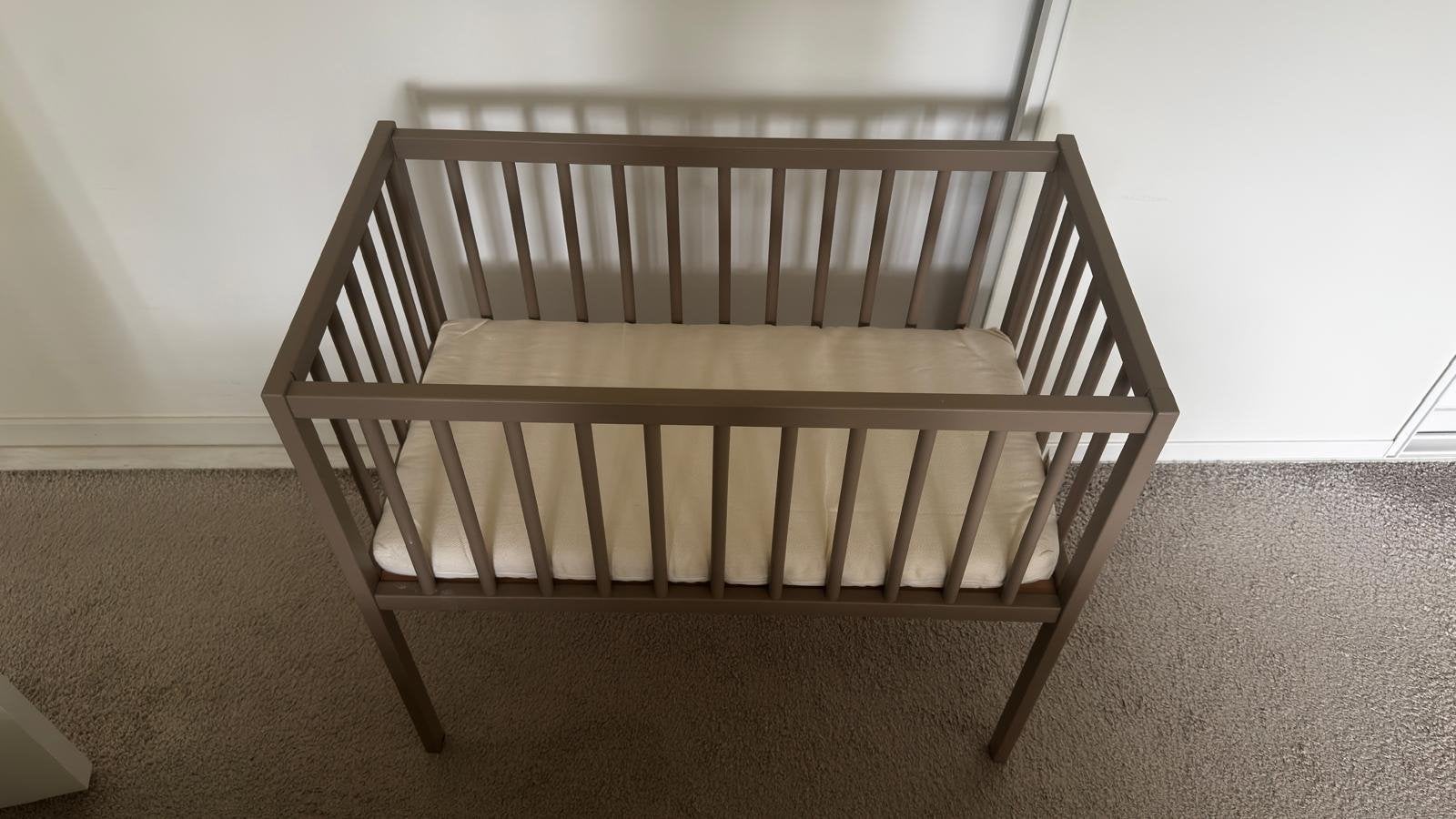 Co-Sleeper Colorfull Home Dewi Linea Classic Open Taupe, Ophalen of Verzenden, Zo goed als nieuw, Wieg