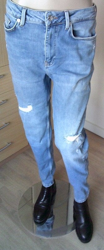 SHOEBY Tapered Fit Jeans Mediumstone maat 30, Verzenden, Gedragen, Blauw, W30 - W32 (confectie 38/40)