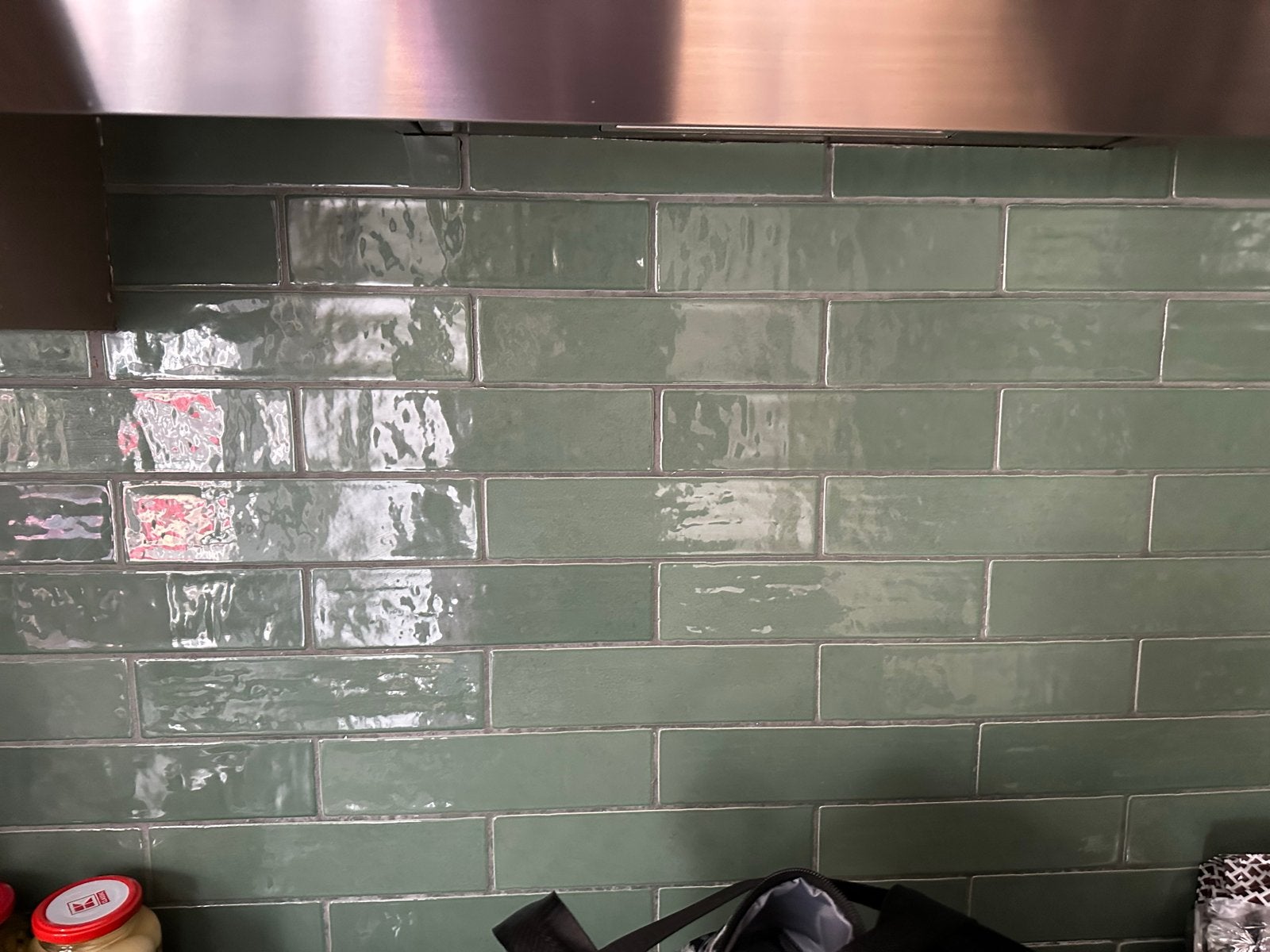 Zellige Groene Wandtegels 6x25 cm - Nieuw in doos, Ophalen, Nieuw, 20 tot 40 cm, Wandtegels