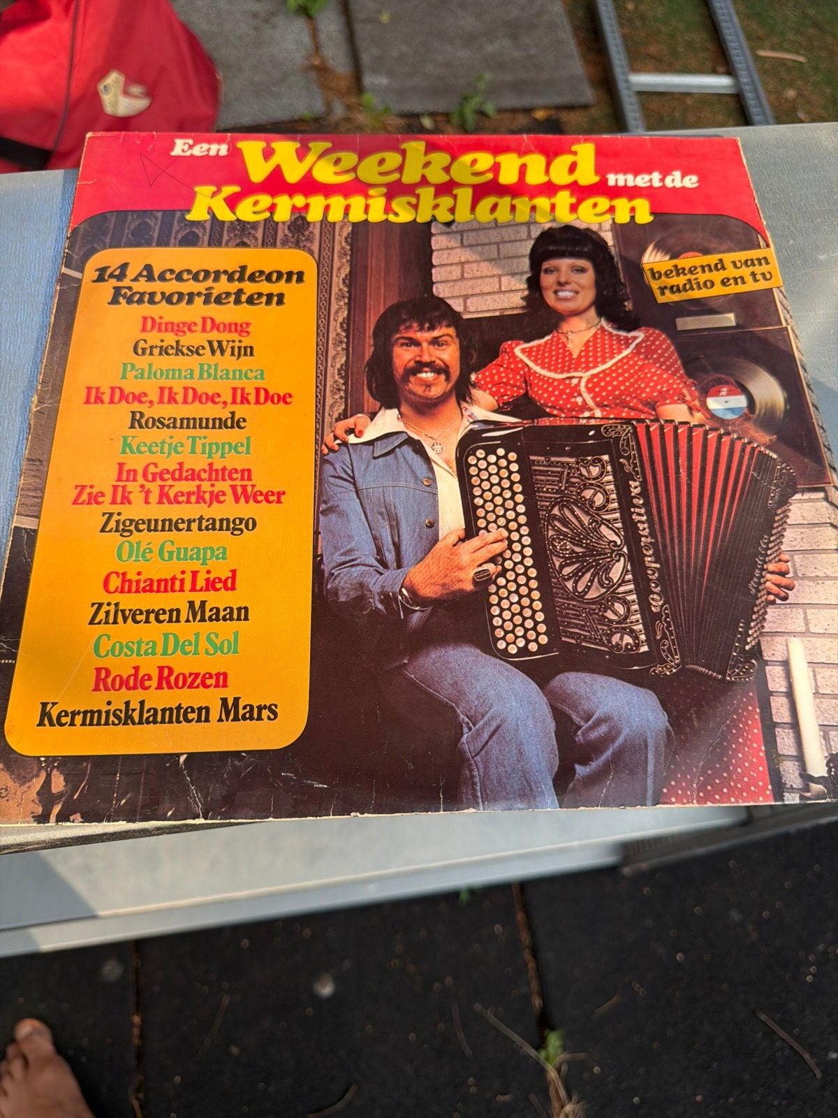 Een Weekend met de Kermisklanten - LP Accordeon Favorieten, Ophalen of Verzenden, Gebruikt, Album