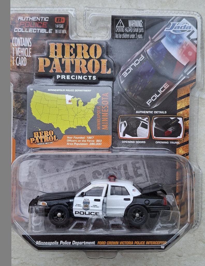 Ford Crown Victoria Police Interceptor Jada 1/64 Minneapolis, Ophalen of Verzenden, Nieuw, Auto