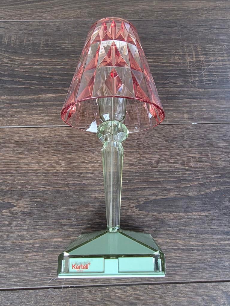 Kartell Battery Tafellamp – Groen/Roze – Ferruccio Laviani, Ophalen of Verzenden