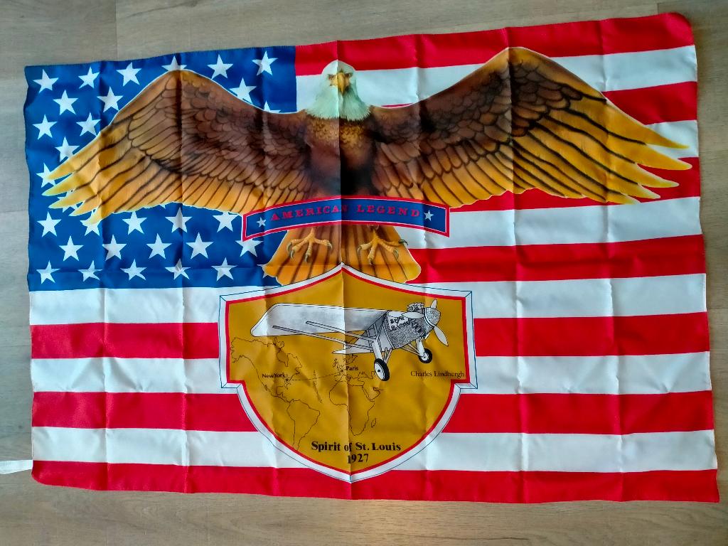 American Legend adelaar arend Spirit of st. Louis vlag, Verzamelen, Ophalen of Verzenden, Zo goed als nieuw