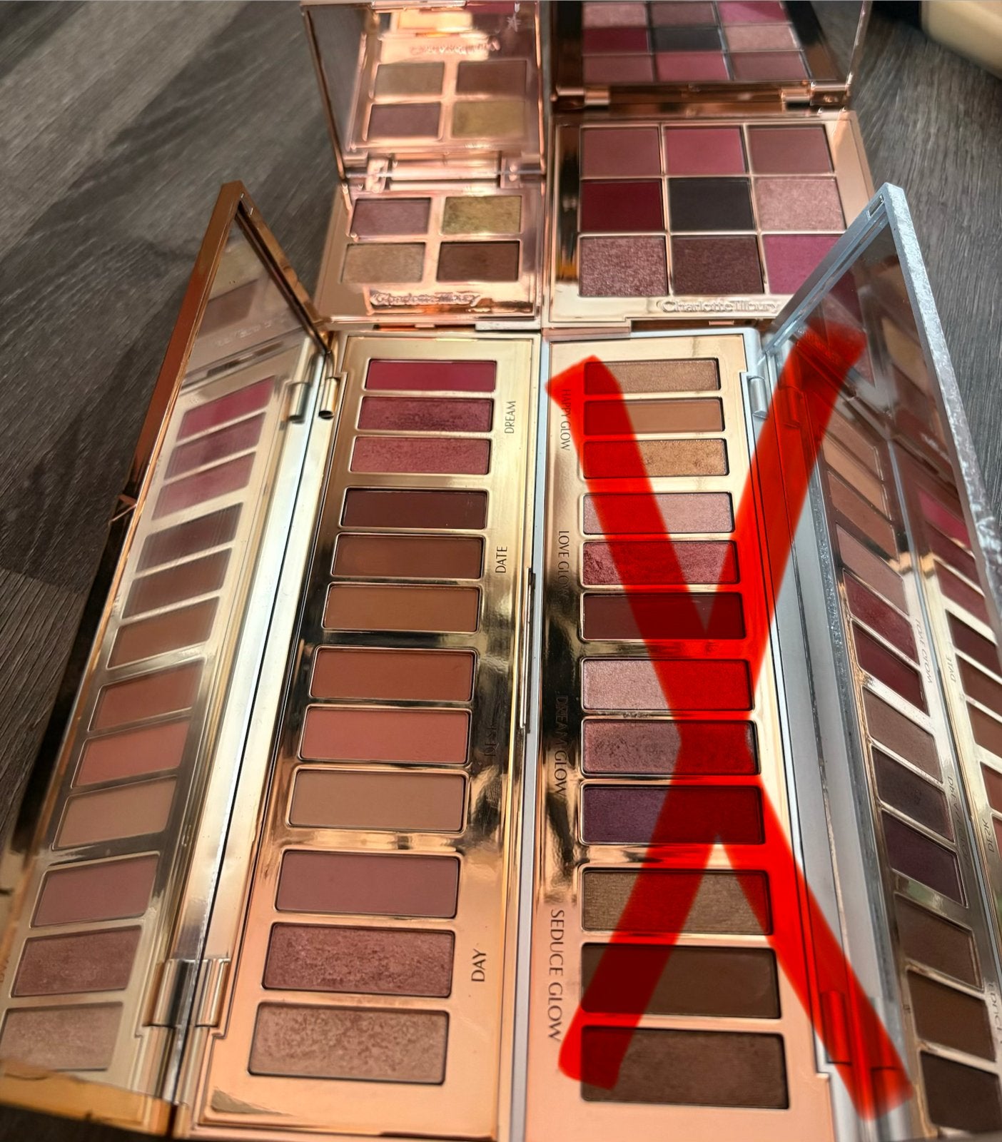 CHARLOTTE TILBURY palettes verschillende ZGAN NIEUW huda, Ophalen of Verzenden, Zo goed als nieuw, Overige kleuren, Ogen