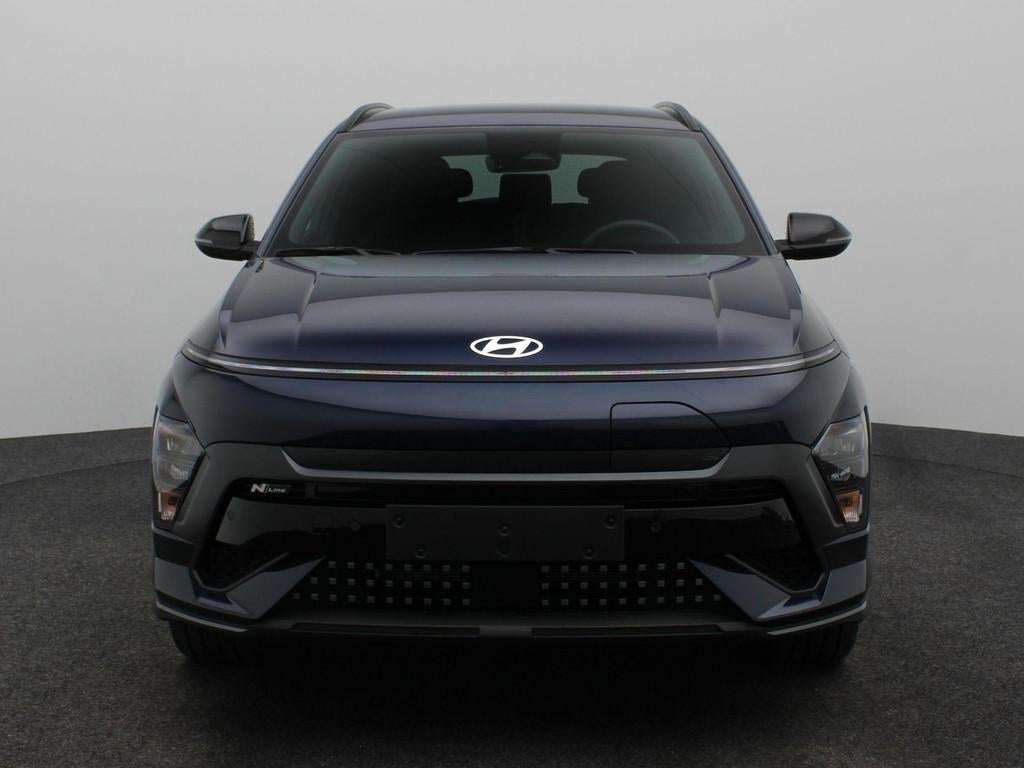 Hyundai Kona Electric N Line Business 64.8 kWh | Warmtepomp, Auto's, Hyundai, Stof, Met garantie (alle), Blauw, Nieuw