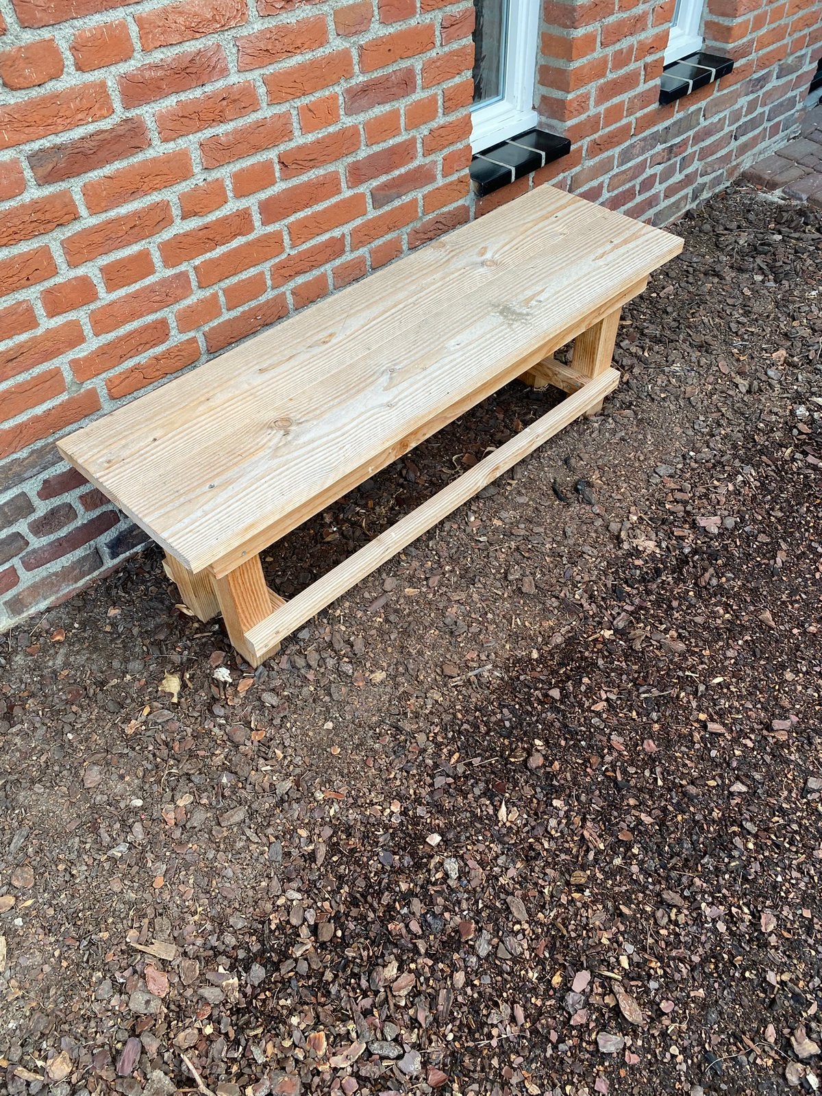 Douglashoutentuinbank tuinbank 45x40x130 cm, Ophalen, Zo goed als nieuw, Hout