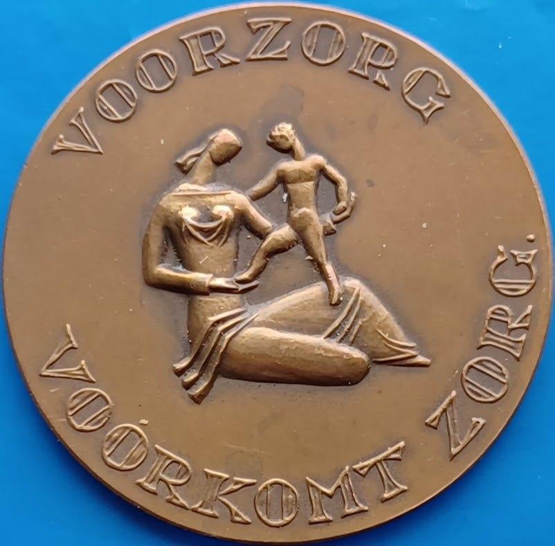 Penning De Nederlanden 1845 - Voorzorg voorkomt Zorg, Postzegels en Munten, Verzenden, Brons, Nederland
