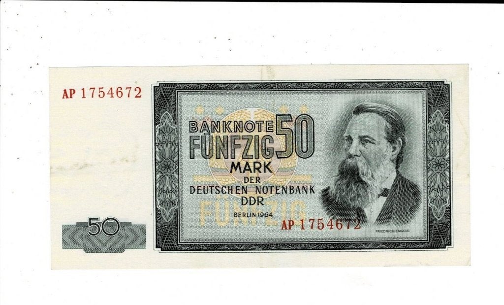 DDR, 50 mark 1964 - Engels, Postzegels en Munten, Verzenden, Duitsland