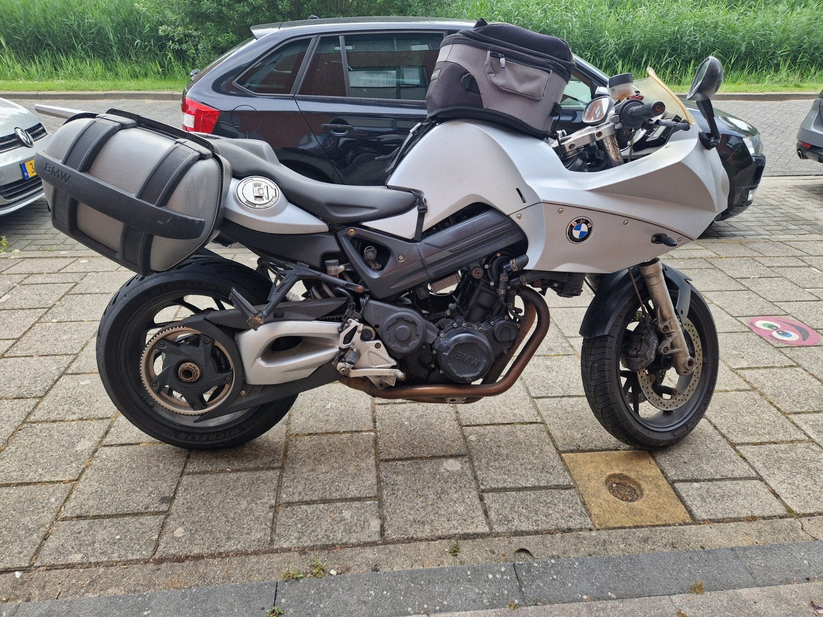 BMW F 800 S met AC Schnitzer uitlaat en zijkoffers, Motoren, 2 cilinders, Sportuitlaat, Motorrijbewijs A, Gebruikt