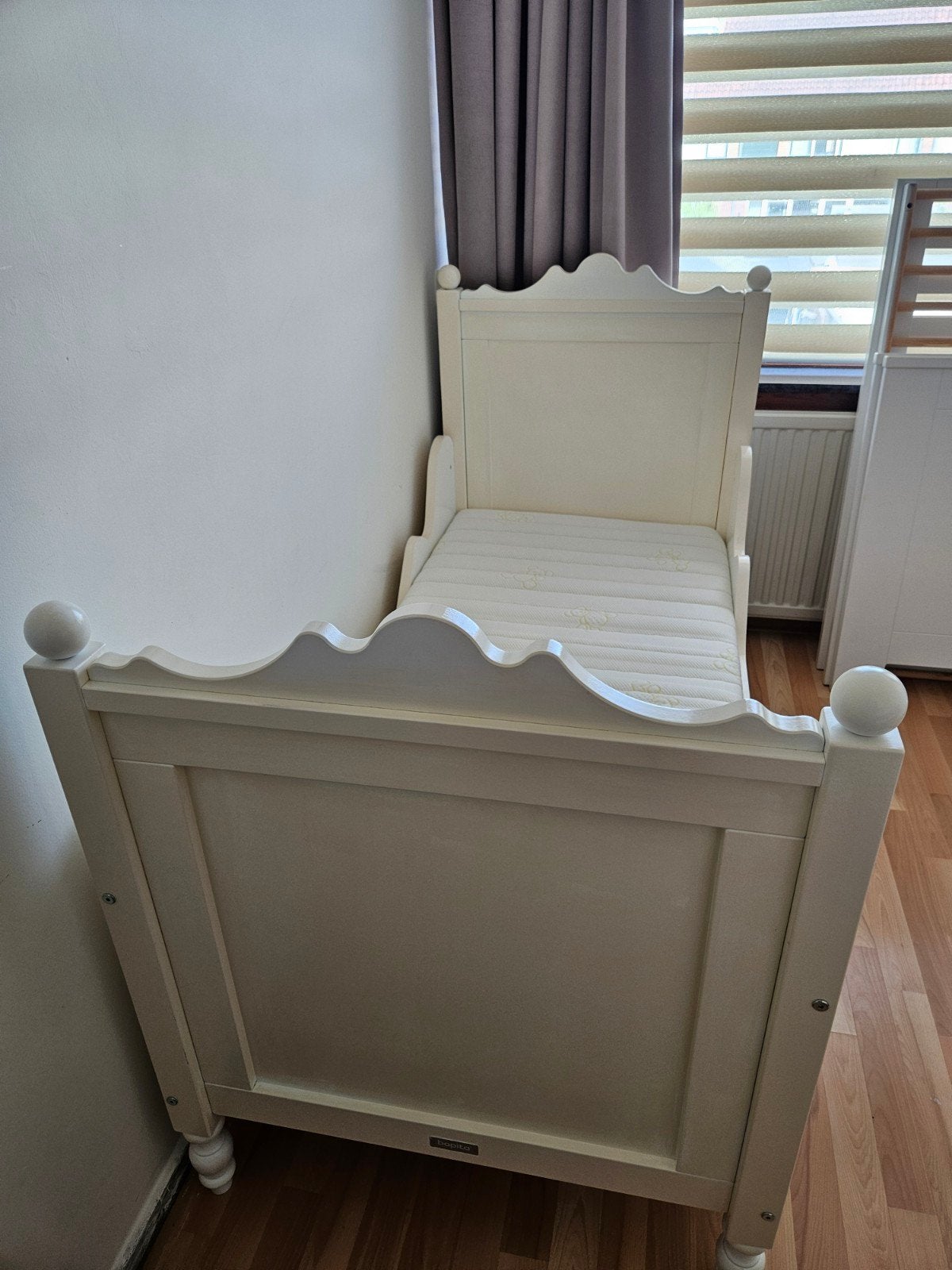 Bopita peuter ledikant met matras., Ophalen, Gebruikt, 70 tot 85 cm, 140 tot 160 cm