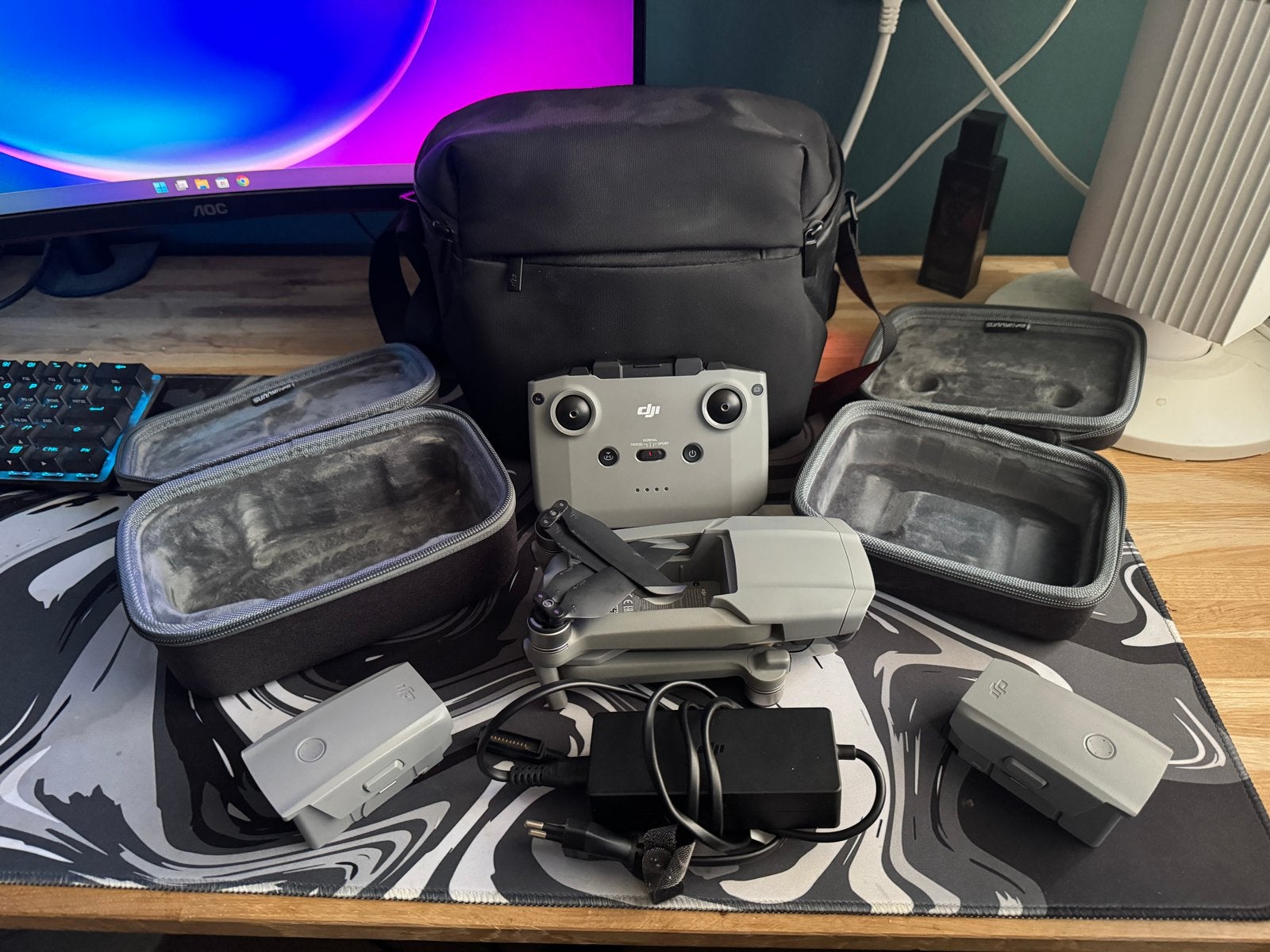 DJI Mavic Air 2 Fly More Combo - Zo goed als nieuw, Auto Follow, 30 tot 45 minuten, Cameradrone, 5 tot 10 kilometer