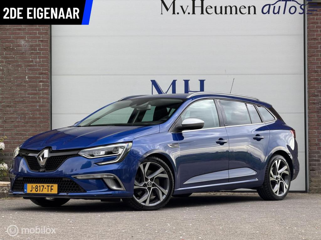 Renault Megane Estate 1.6 TCe GT 205PK 4 Control Stoelverwar, Auto's, Renault, Gebruikt, 4 cilinders, Blauw, 1405 kg