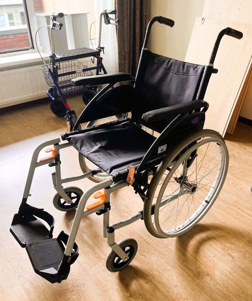 Excel G-Eco opvouwbare rolstoel, Diversen, Rolstoelen, Gebruikt, Duwrolstoel, Inklapbaar, Ophalen