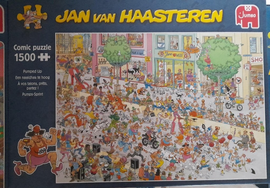 Meerdere jan van Haasteren puzzels 1000 en 1500 stukjes, Ophalen, 500 t/m 1500 stukjes, Gebruikt, Legpuzzel