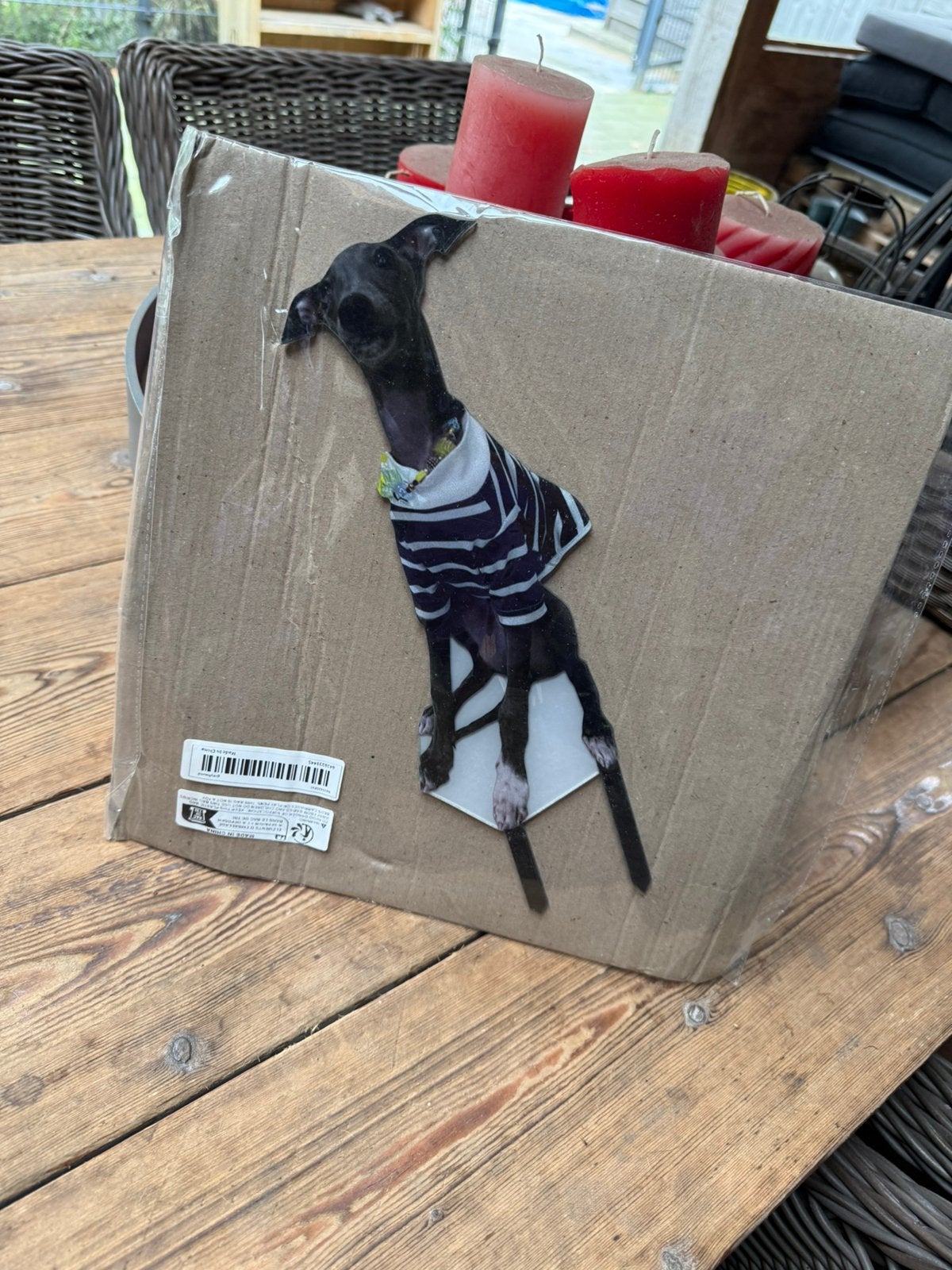 Tuinsteker windhond voor in de tuin greyhound, Verzamelen, Ophalen, Nieuw