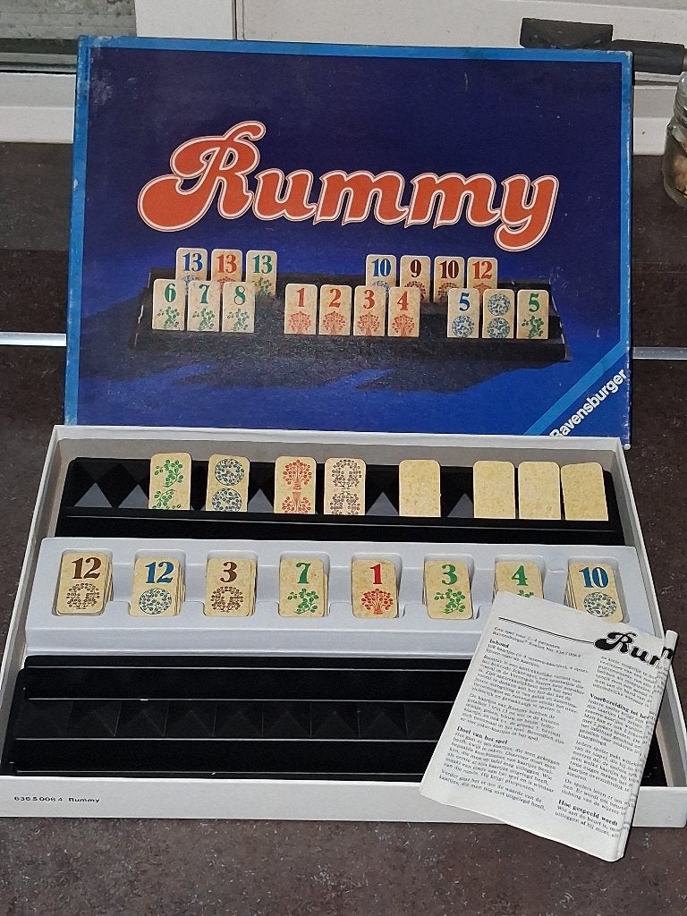 Rummy / rummikub 1980, Ophalen of Verzenden, Zo goed als nieuw