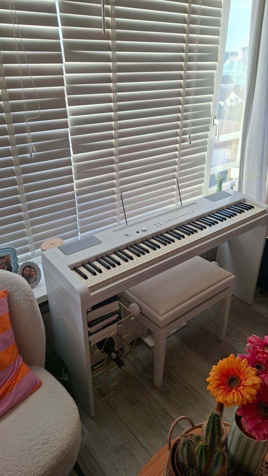 Fazley FSP-500 Digitale Piano wit met Kruk en Pedalen