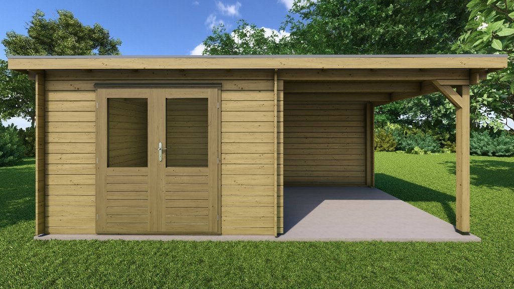 Fonteyn Basicline Jasmijn 550x250cm - Keteldruk, 200 tot 400 cm, Verzenden, Blokhut, Nieuw